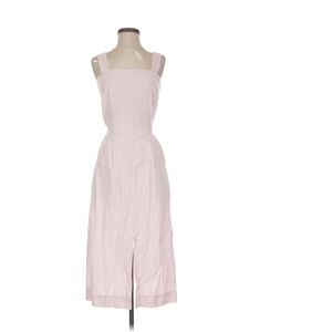 Vince Pink Linen Midi Dress